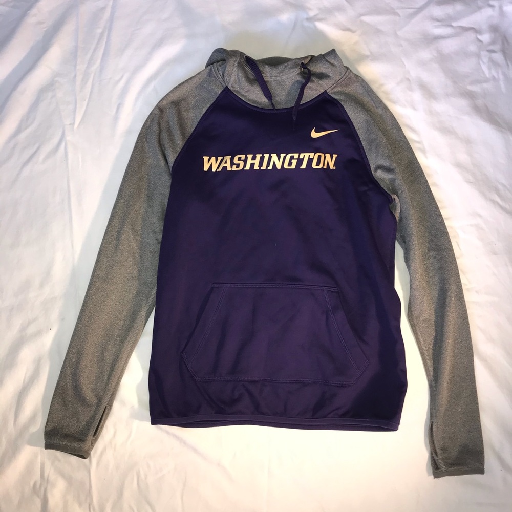 Purple and Grey UW College Nike Sweatshirt